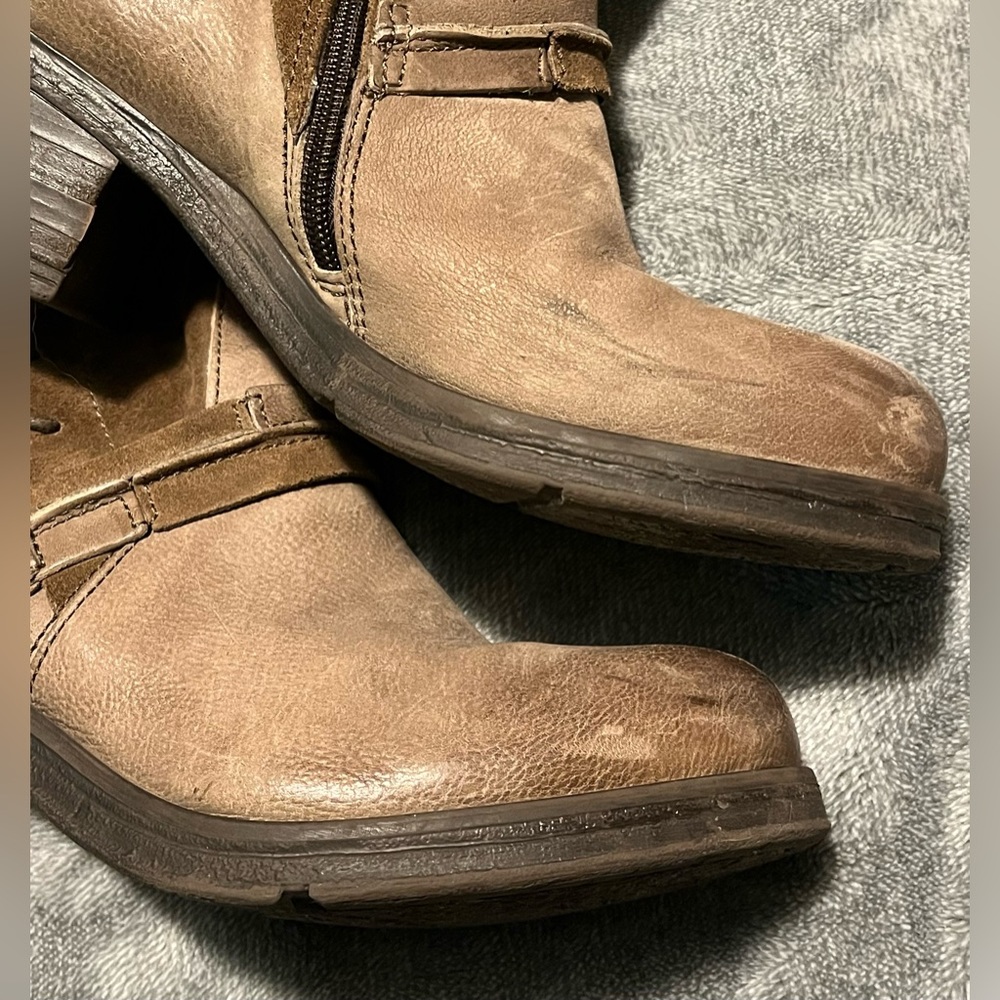 Miz Mooz Brown Lace Up Knee-High Boots - Picture 9 of 14